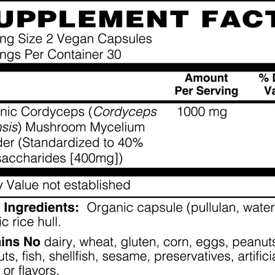 Organic Cordyceps Mushroom